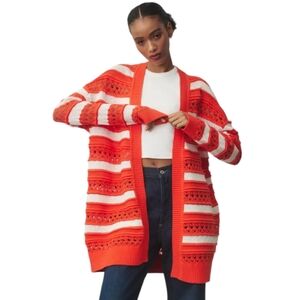 Anthropologie Maeve Open Stitch Cardigan Women's Medium